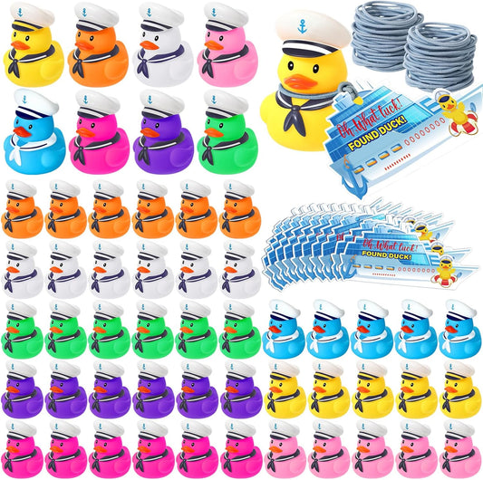 Lenwen 180 Pcs Duck Tag Cruise Kit for Fun Carnival Games