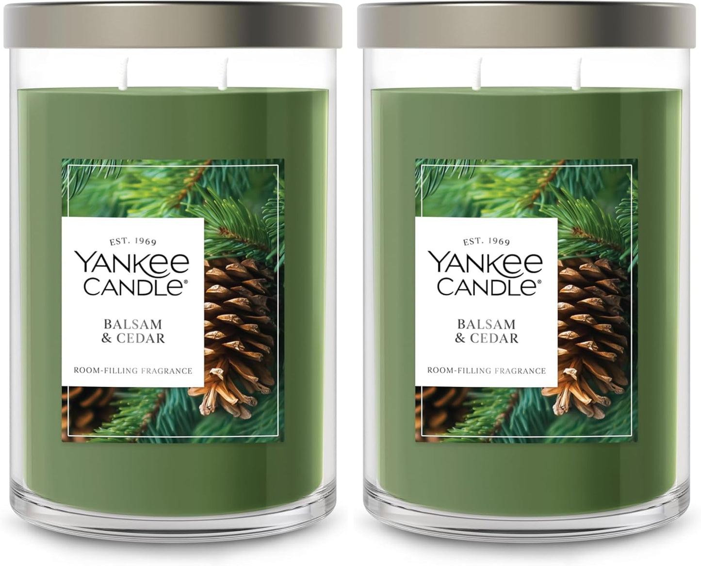 Yankee Candle Balsam & Cedar 20oz Large Tumbler 2-Wick Candle