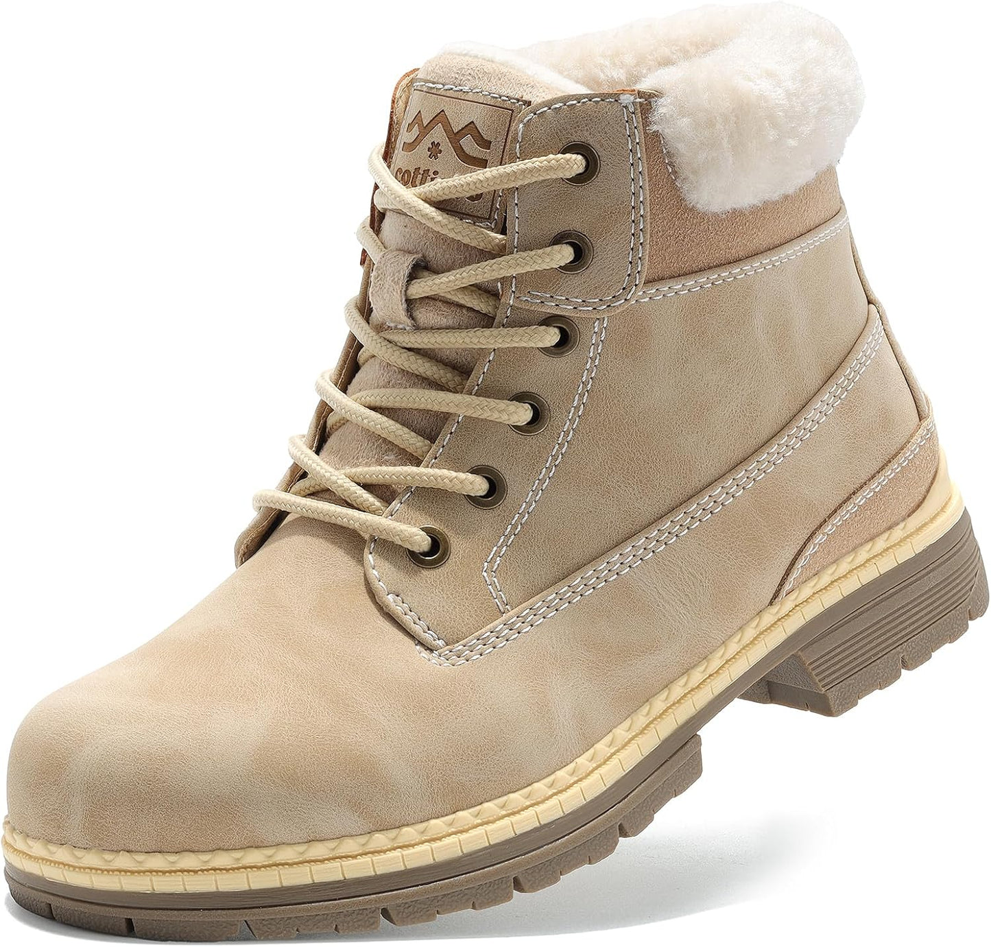 COTTIMO Womens Hiking Snow Winter Boots for Outdoor Adventures