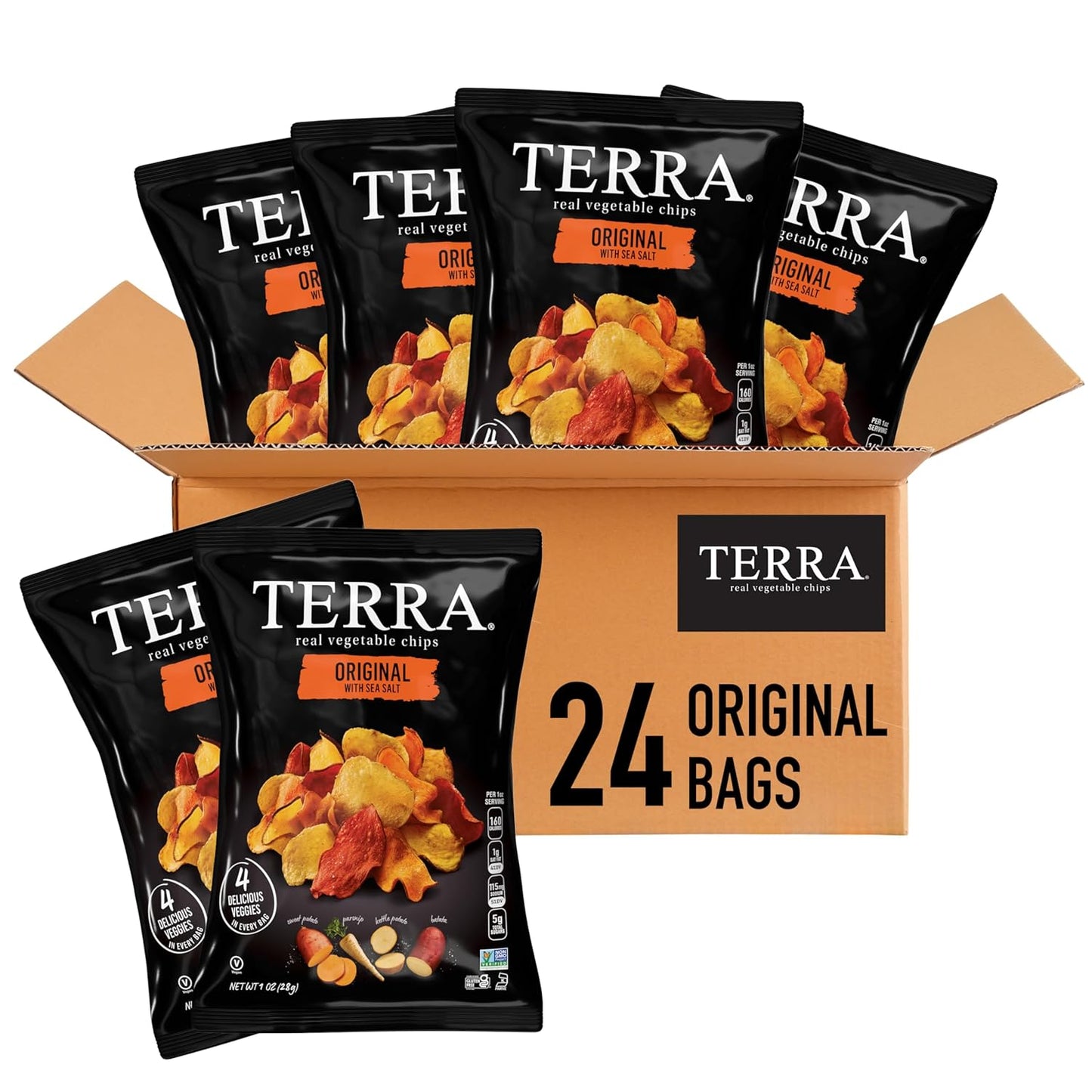 Terra Vegetable Chips with Sea Salt - Healthy Snack Option