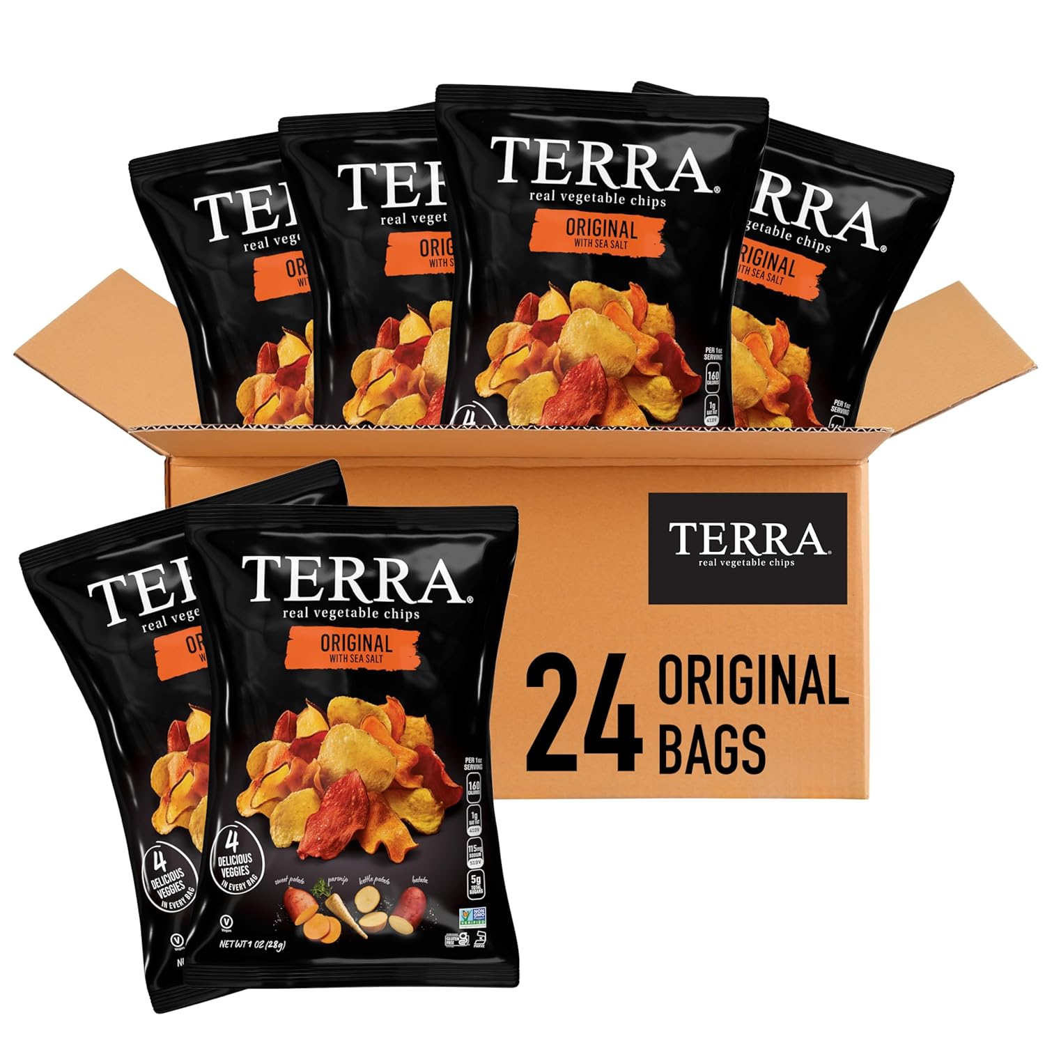 Terra Vegetable Chips with Sea Salt - Healthy Snack Option