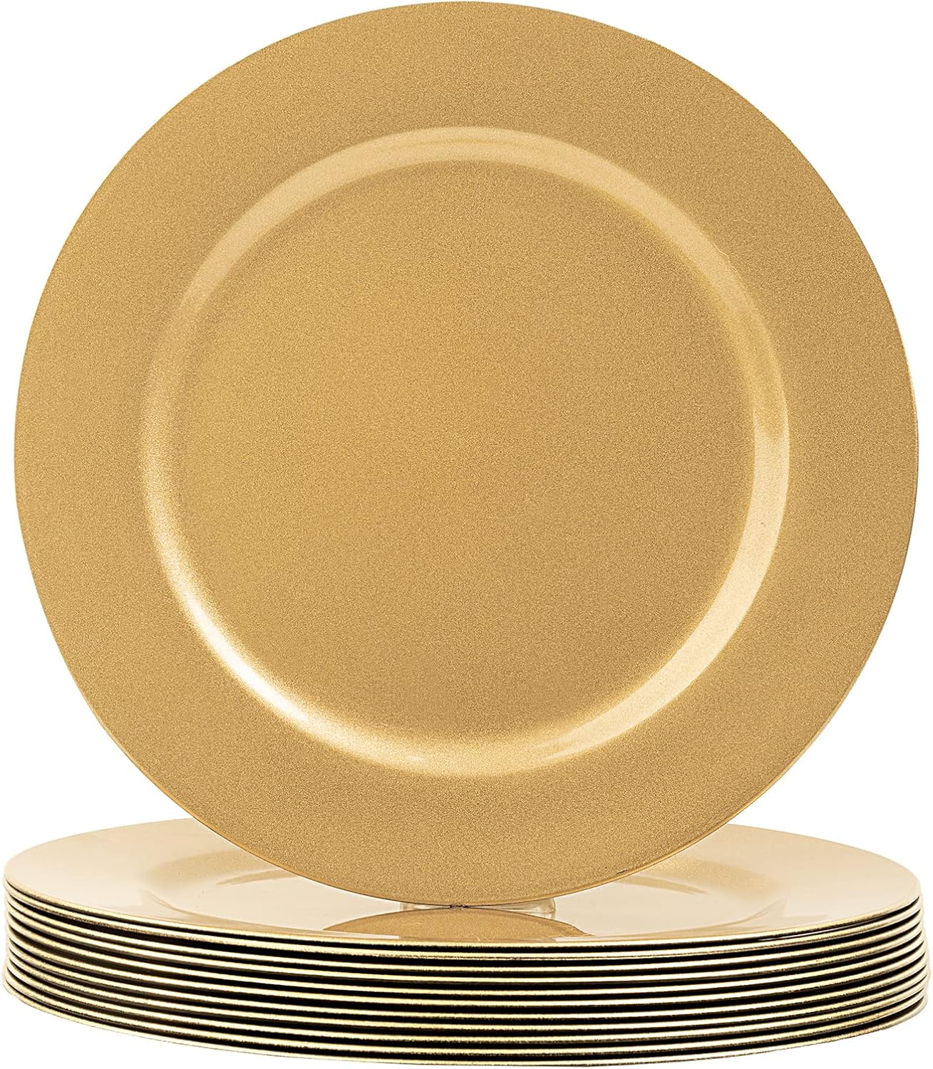Elegant Gold Charger Plates Set of 12 for Stunning Table Decor