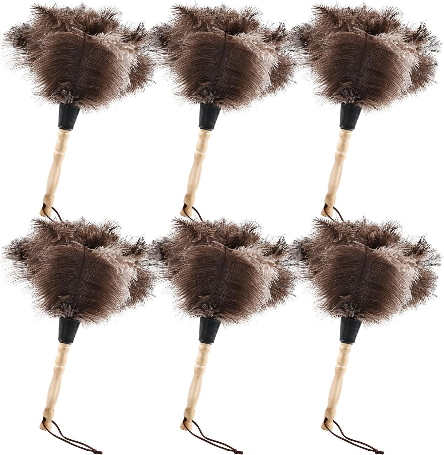 Ostrich Feather Duster 14in Handheld Cleaning Tool for Home