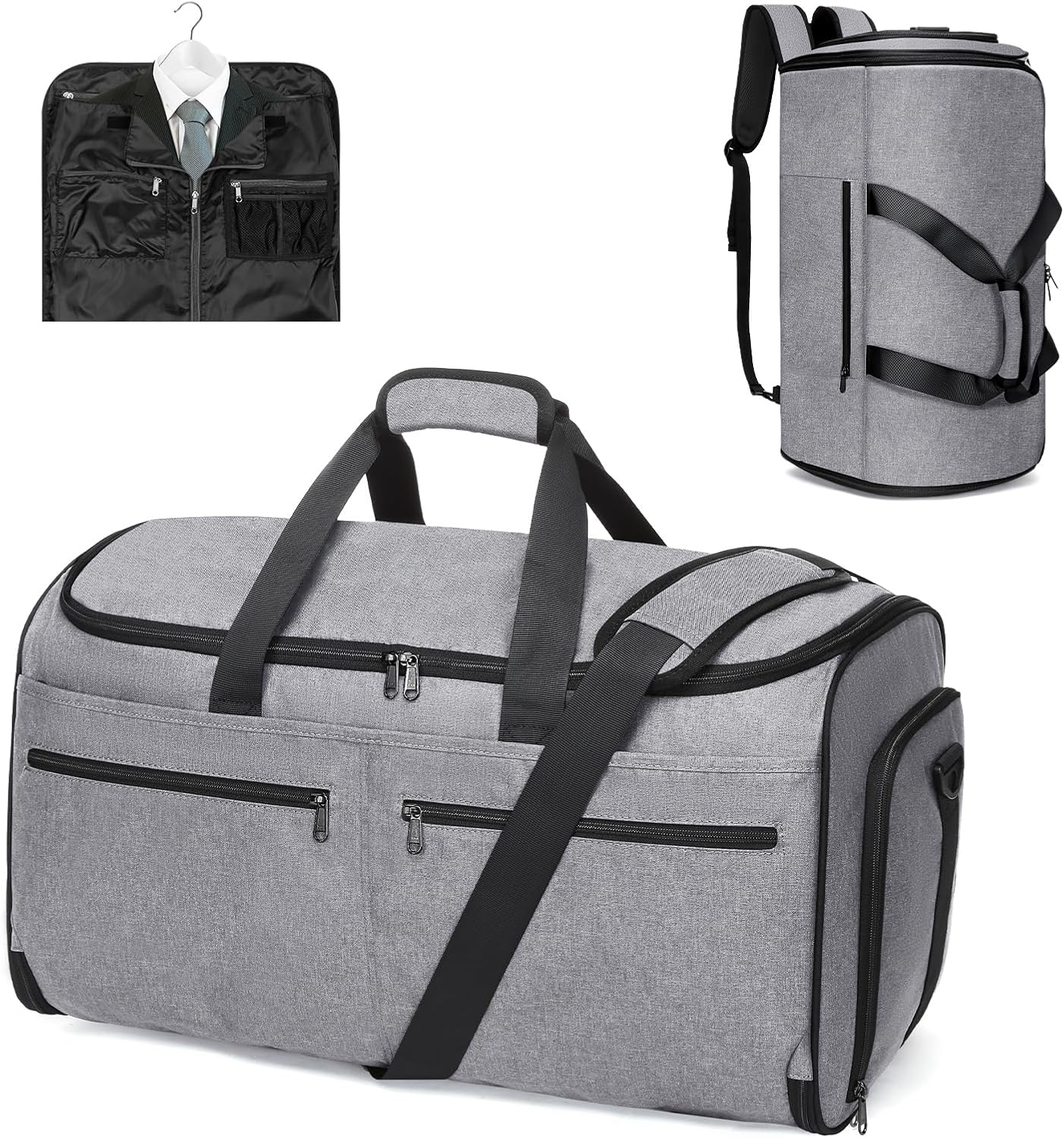 Bukere Carry on Garment Bag for Travel - 3 in 1 Weekender