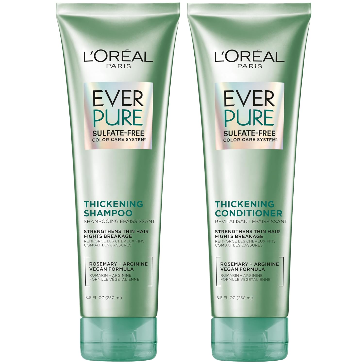 L'Oreal Paris Thickens Thin Hair, EverPure Shampoo + Conditioner Kit