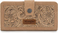 Montana West X Wrangler RFID Tooling Flower Bifold Wallet - Elegant