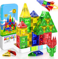 Mini Magnetic Tiles Travel Set, 40 PCS - Compact STEM Fun