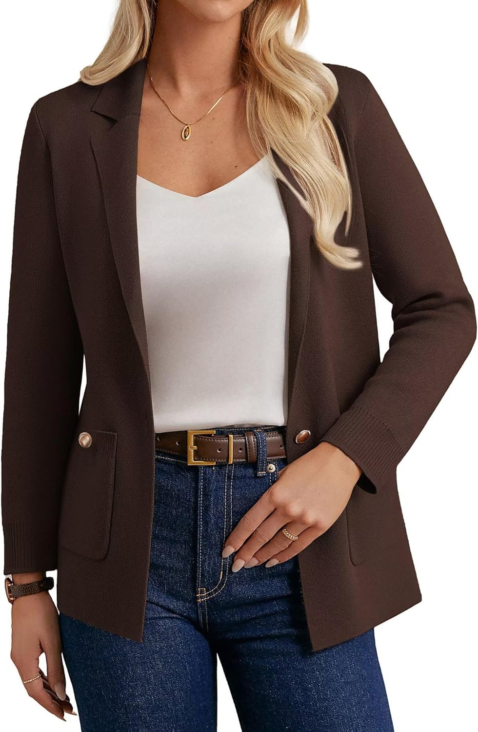 Women Sweater Blazers for Business Casual Style and Comfort