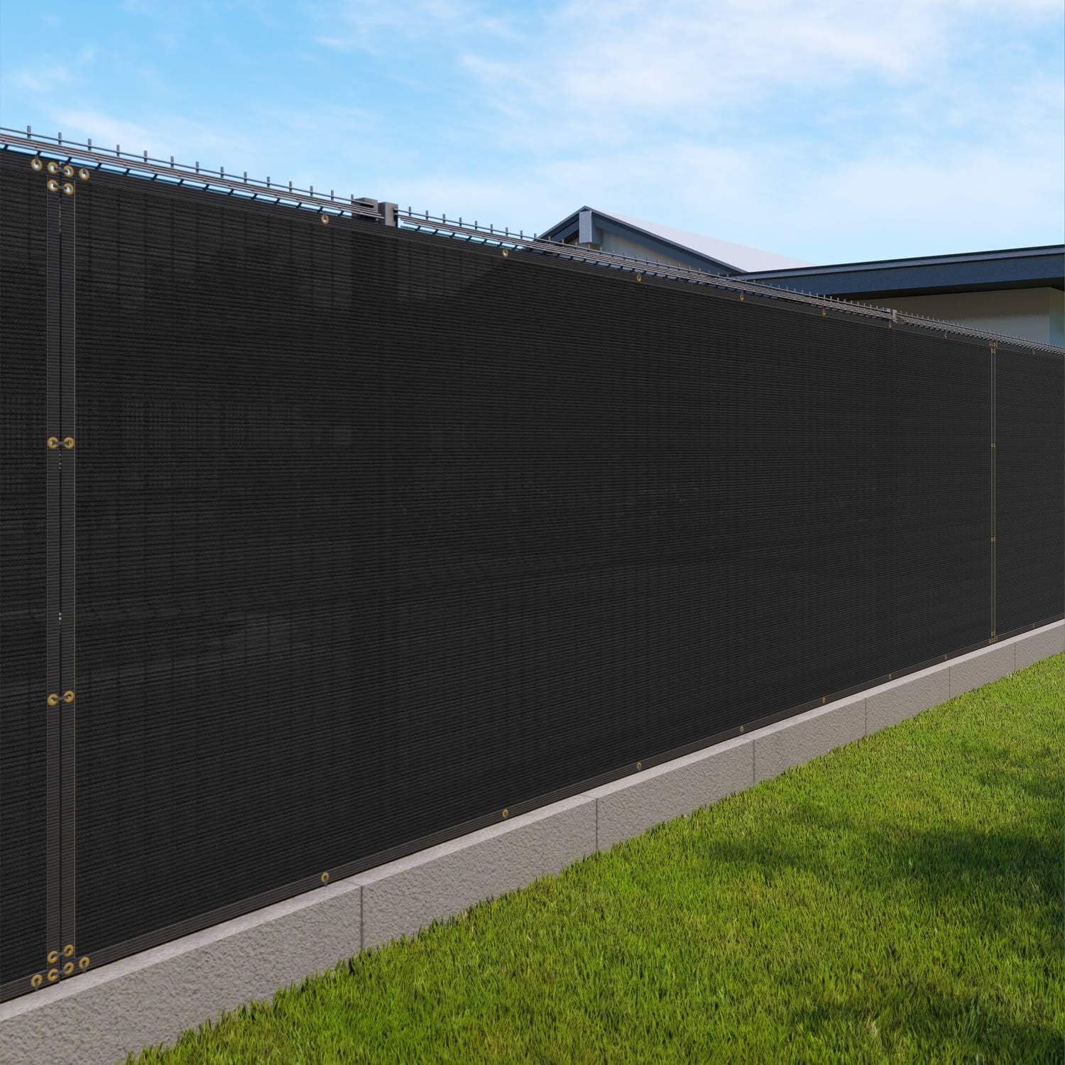 6ft x 25ft Privacy Fence Screen for Chain Link Fences - Black