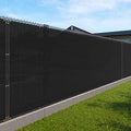 Windscreen Privacy Fence Screen 5ft x 40ft Black - Heavy Duty Mesh