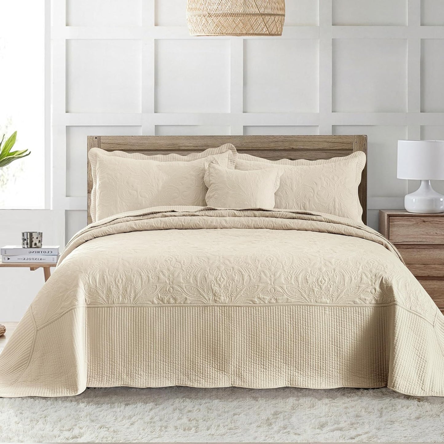 HoneiLife Oversized King Bedspreads - California King Quilt Set