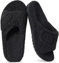 Women's Fuzzy Arch Support Slippers - Orthopedic Open Toe Comfort