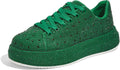 Rhinestone Platform Sneakers for Women - Sparkly Comfort