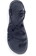 Plaka Flat Sandals for Women Palm Leaf - Stylish Comfort for Travel