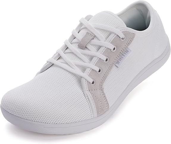 WHITIN Men's Wide Minimalist Barefoot Sneakers for Comfort