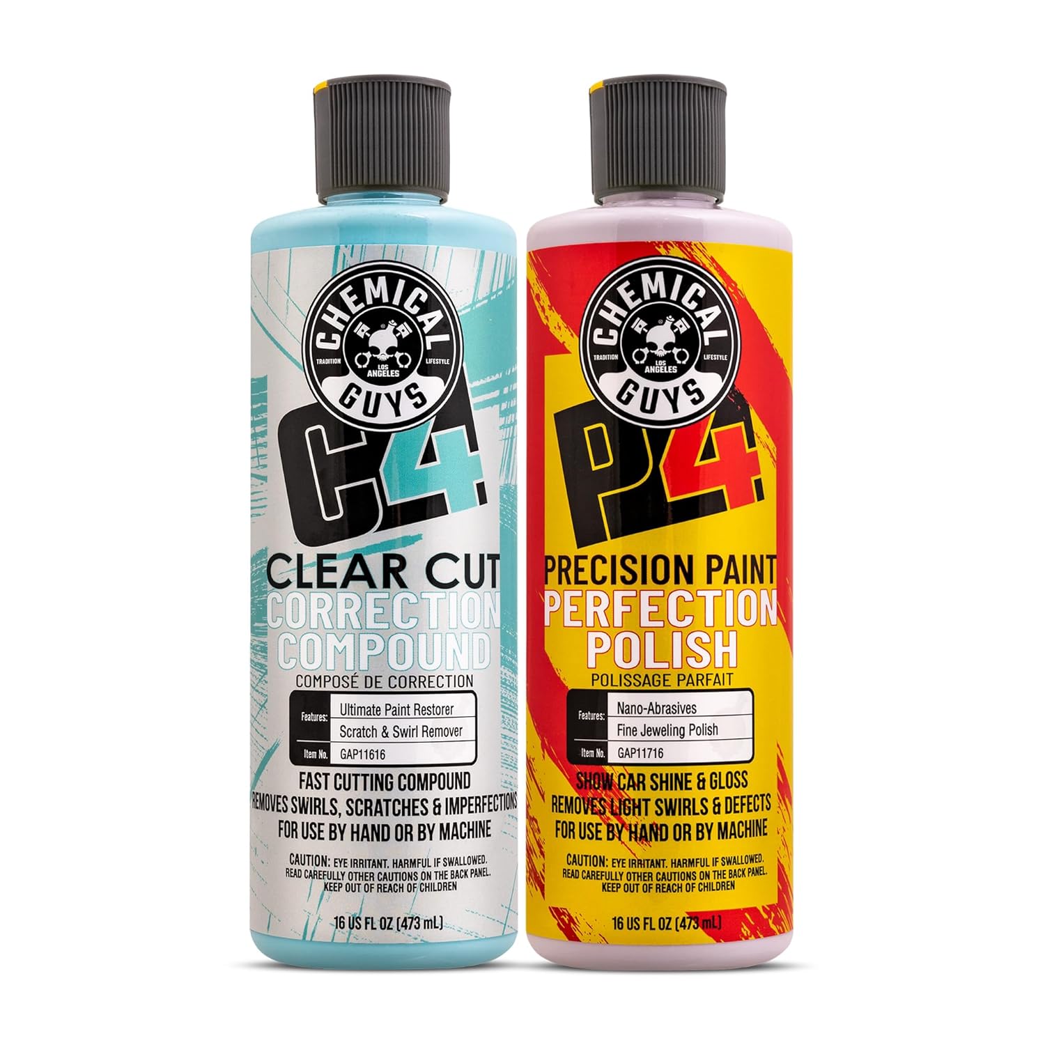 C4 & P4 Clear Cut Correction Compound and Polish Combo Kit