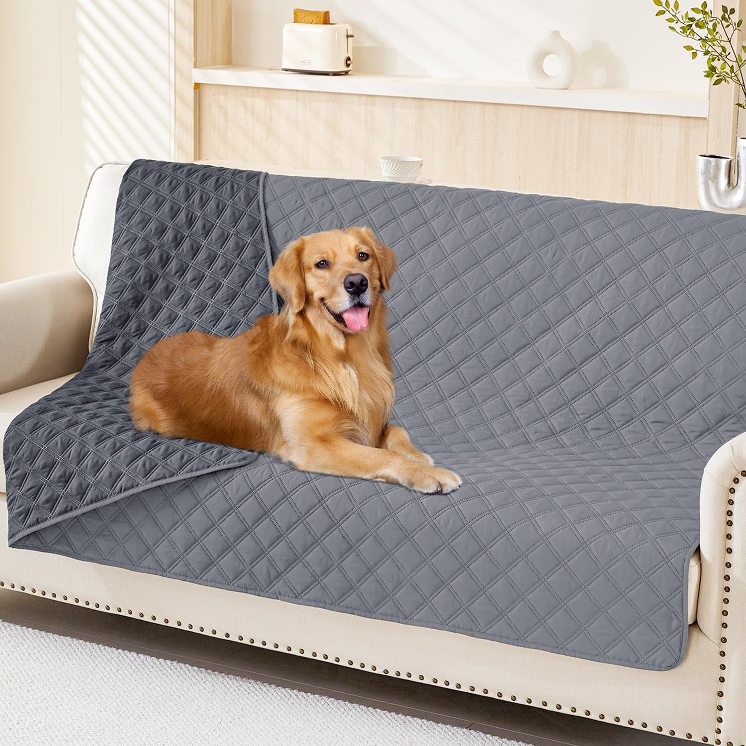 Smiry Waterproof Dog Blanket for Pets - Reversible Couch Cover