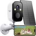 Security Cameras Wireless Outdoor with Solar Panel - 2K Color Night