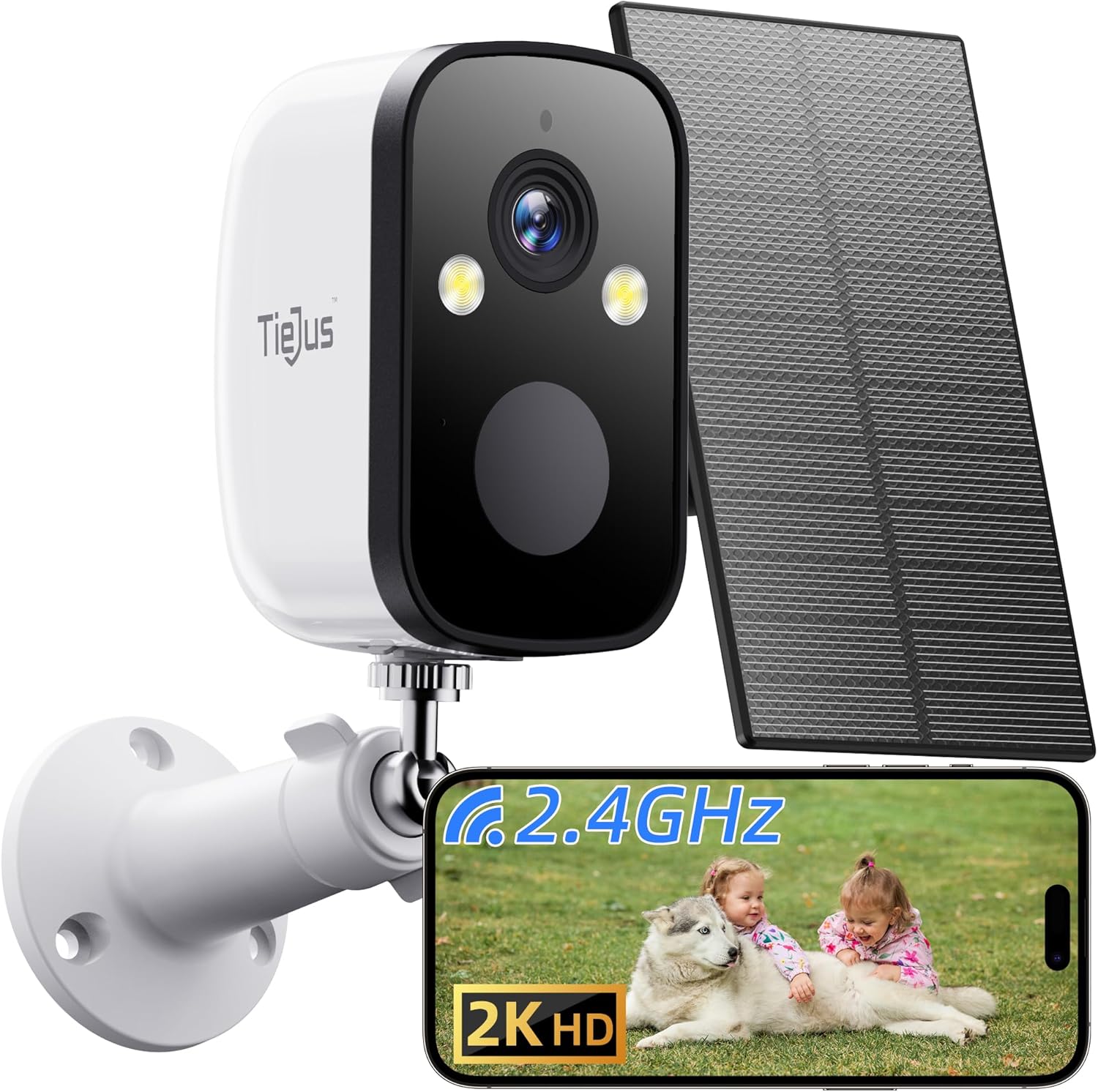 Security Cameras Wireless Outdoor with Solar Panel for Home Use