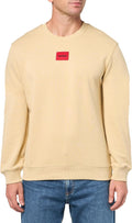 Men's Regular Fit Square Logo Jersey Sweatshirt - Clean Casual