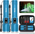 Rechargeable Flashlight Turquoise - Super Bright LED Tactical Light