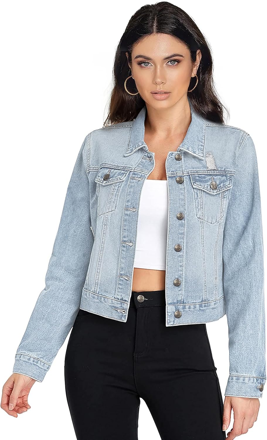 Hybrid & Company Women's Long Sleeve Denim Jacket Review