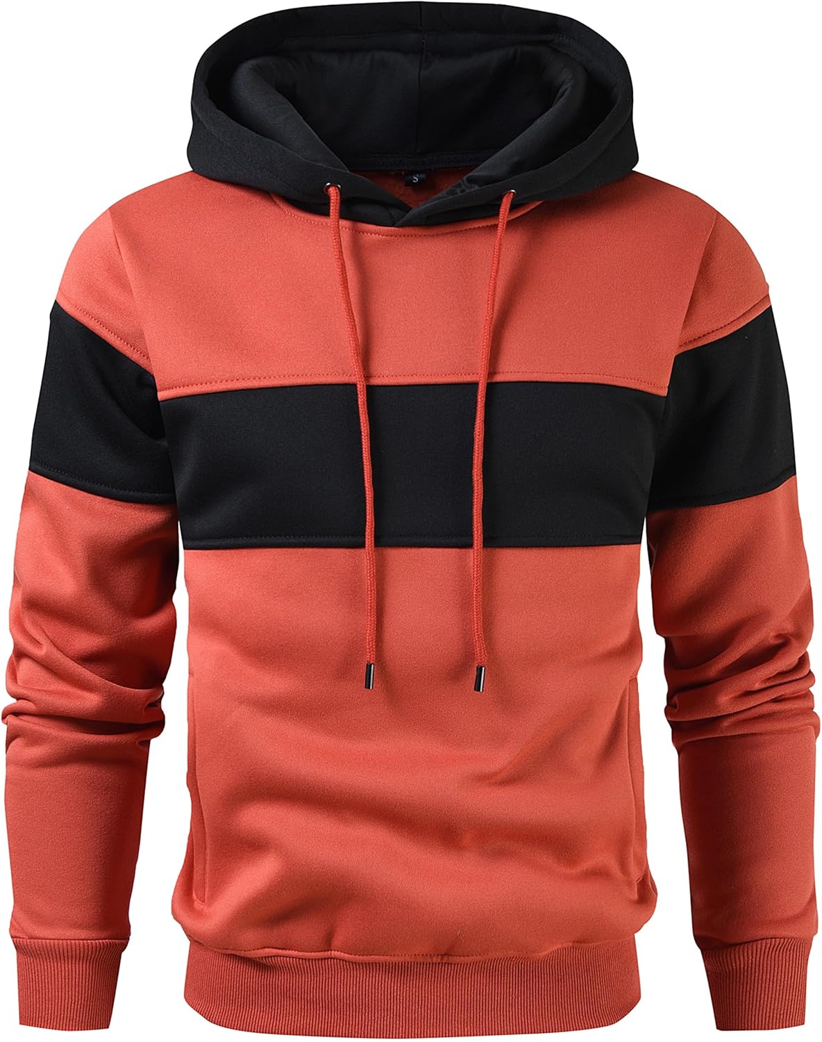 Lulucleaf Men's Color Block Hoodie - Cozy & Stylish!