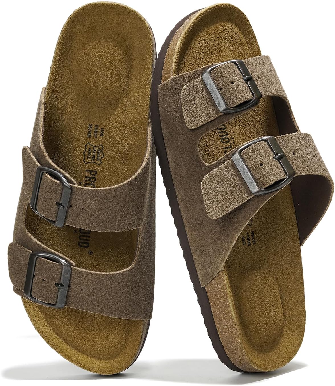Project Cloud Arizona Genuine Leather Mens Sandals with Comfort