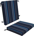 Honeycomb Sunbrella Stanton Lagoon Patio Dining Chair Cushion