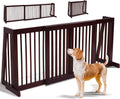 Freestanding Dog Gate 28-81 in Folding Expandable Gate - Easy Setup