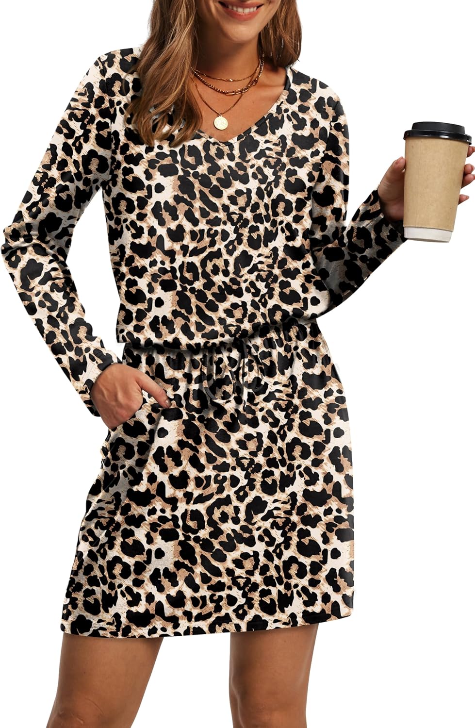OFEEFAN Fall Dresses for Women 2025: Casual A-Line Style