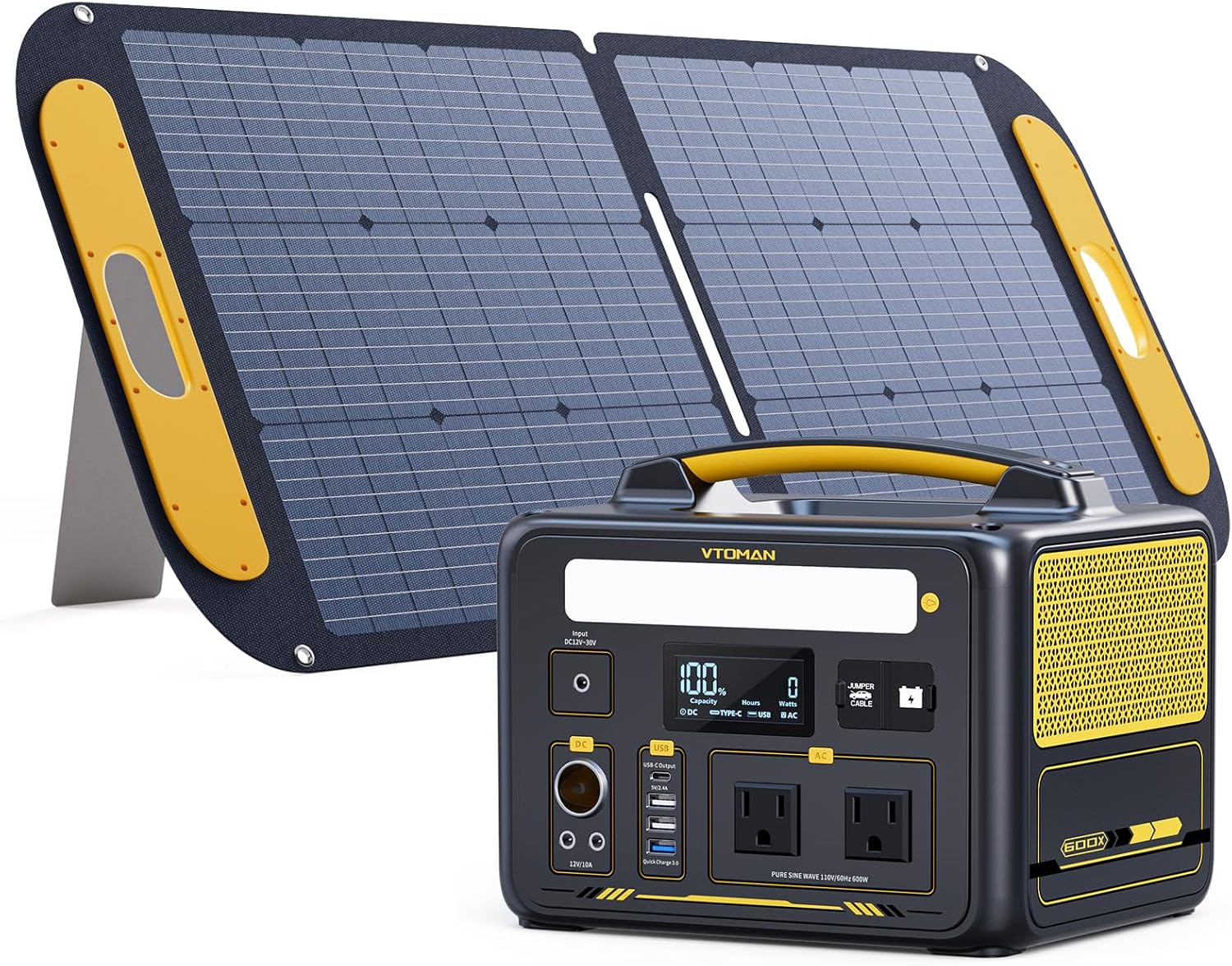 Power up Anywhere: VTOMAN 600W Solar Generator