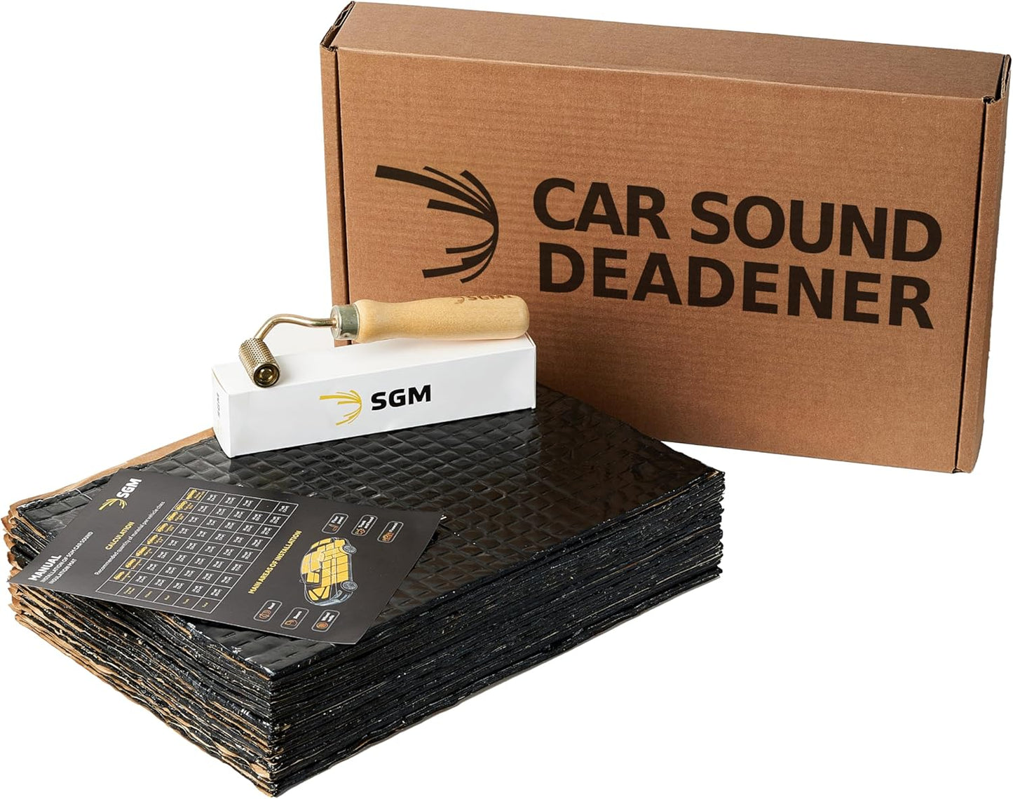 SGM Black Premium Car Sound Deadening Mat for Ultimate Insulation