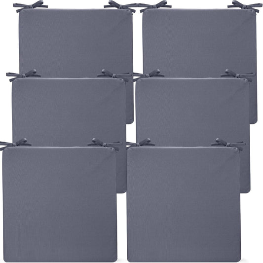 Outdoor Chair Cushions 6 Pack Waterproof Fade Resistant 19in x 19