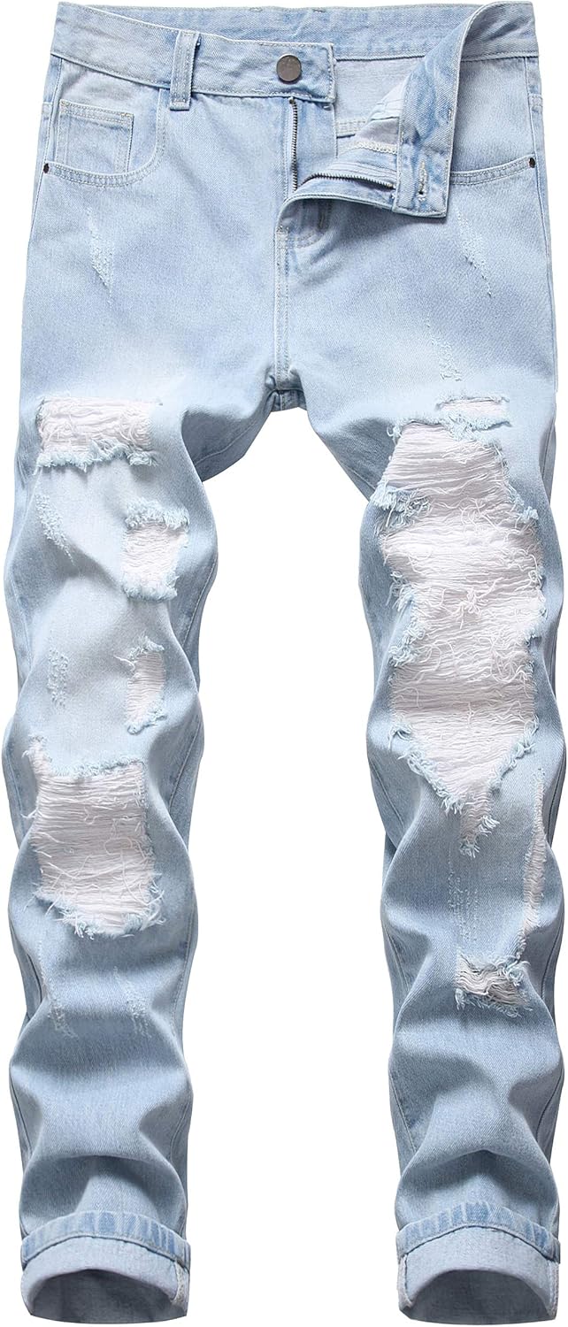 DANT BULUN Men's Ripped Distressed Slim Fit Denim Jeans Review