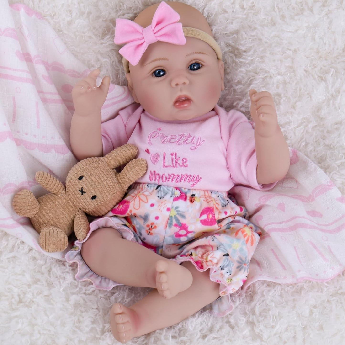 Milidool Lifelike Reborn Baby Dolls Girl - Realistic 18-Inch Doll