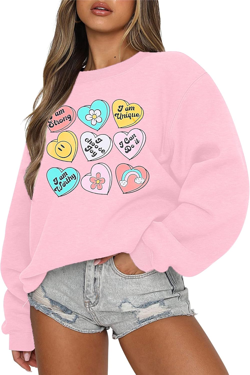 MAXIMGR Leopard Heart Sweatshirt: Perfect Teacher Valentine's Gift
