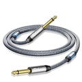 RIKSOIN 6.6ft Electric Guitar Cable, Crystal Clear Sound, Braided & Durable