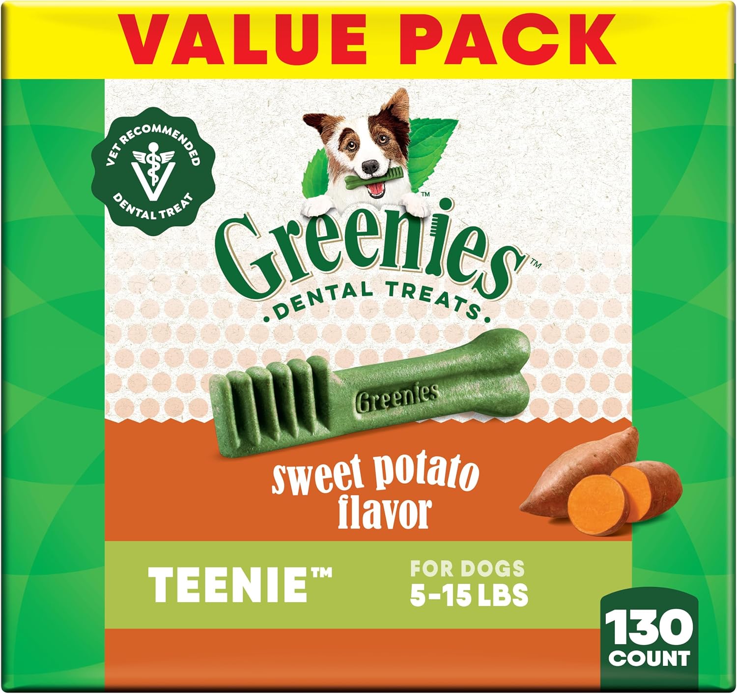 Greenies Natural Dental Dog Treats for Daily Care and Fresh Breath