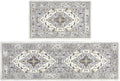 Anti Fatigue Kitchen Mats 2 Piece Set - Cushioned Memory Foam Comfort