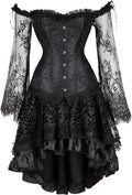 Zhitunemi Halloween Corset Tops for Women - Victorian Hourglass Fit