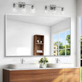 Silver Bathroom Mirror 60x36 in Rectangle Wall Mirror - Brighten Room