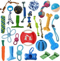 Premium 25-Pack Dog Chew Toys for Puppies - Teething & Play Bundle