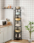Pot Racks 6-Tier Cookware Stand - Triangle Corner Shelf Storage