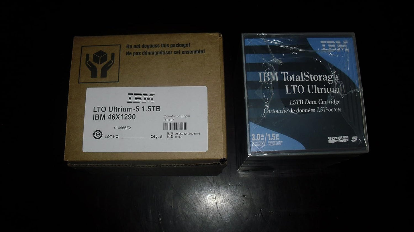 IBM 10 Pack LTO-5 Ultrium Tape for Reliable Data Storage