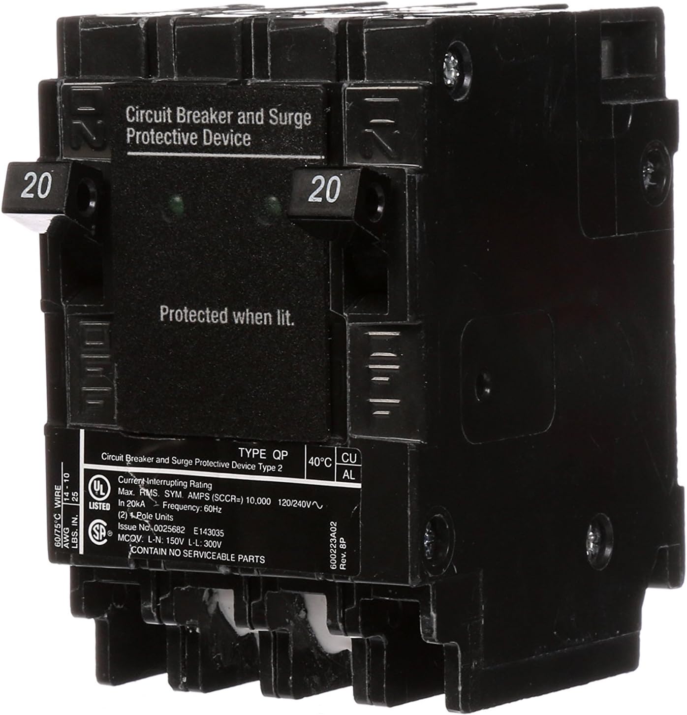 Siemens QSA2020SPD Whole House Surge Protection Device Review