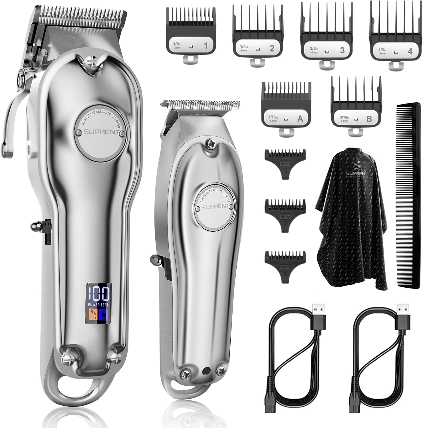Professional Hair Clippers for Men - SUPRENT Hair Cutting Kit