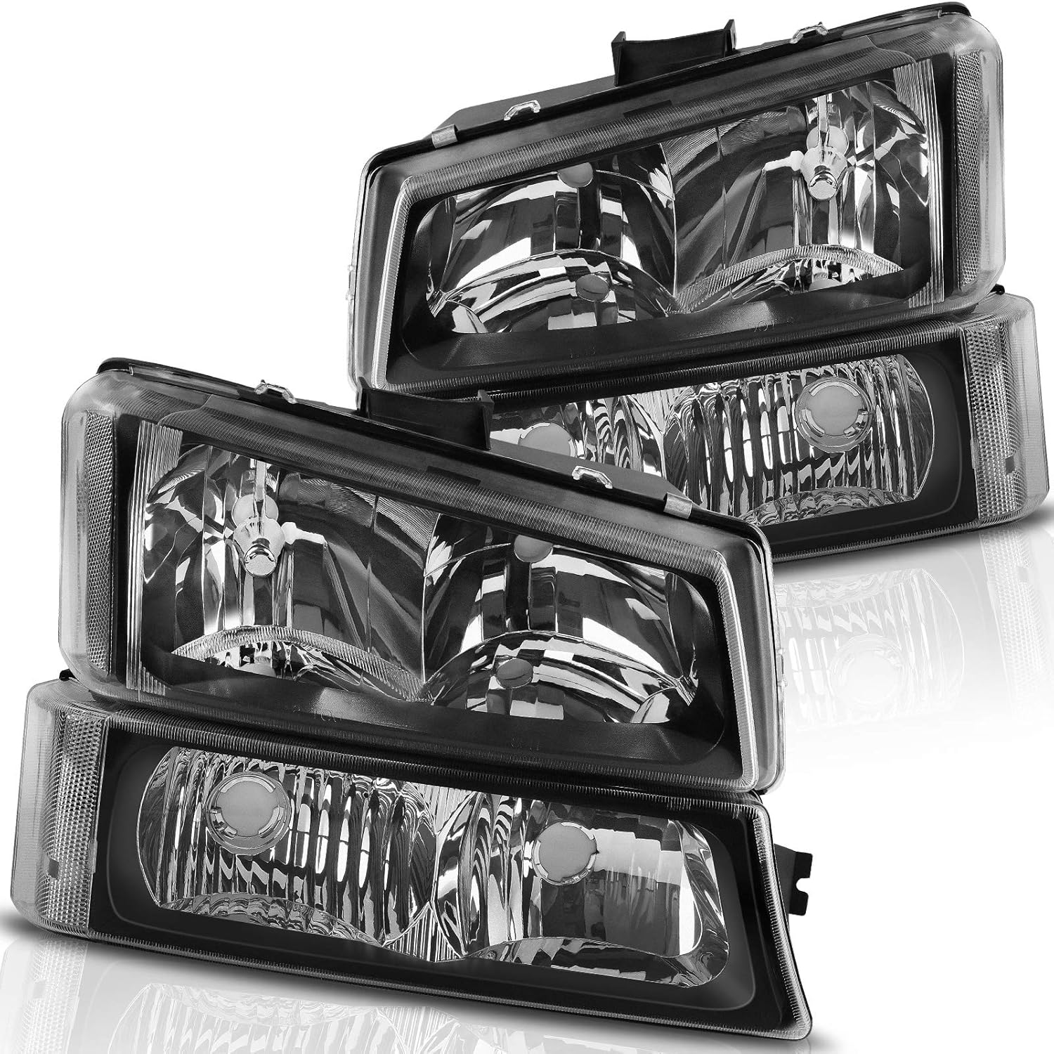 AUTOSAVER88 Headlight Assembly Kit for Chevy Silverado & Avalanche