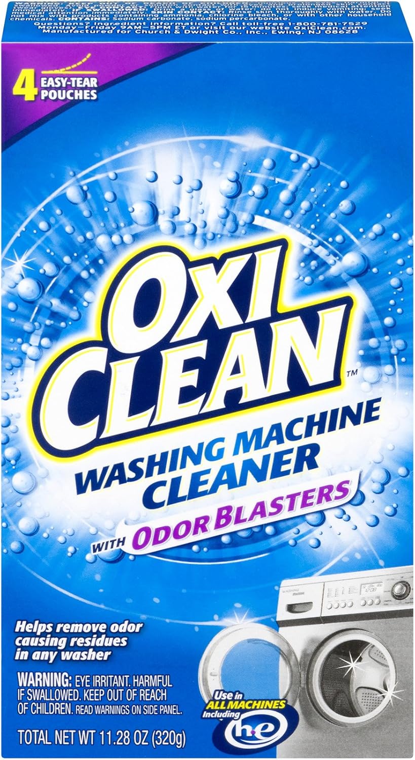Powerful OxiClean Washing Machine Cleaner - 8pk