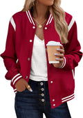 Bomber Jacket for Women Lightweight Varsity Short Coat - 2025 Fall